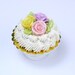 Pastel Shades Rose Cream Cake - French Miniature Food in 12th Scale