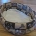Doggie Prints Deluxe Small Animal Bed