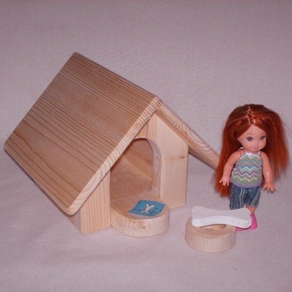 Wooden Toy Little Doghouse Dog House