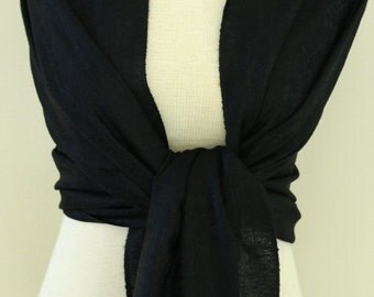 Black paisley pashmina bridal shawl, scarf, wrap, bridesmaid gifts, monogrammed gift