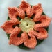 1 Pcs Cotton Crochet Applique Flowers...Pattern Applique...Crochet Applique...Embellishment