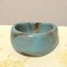 Chunky Acrylic Bracelet Bangle Aqua Blue Marbled