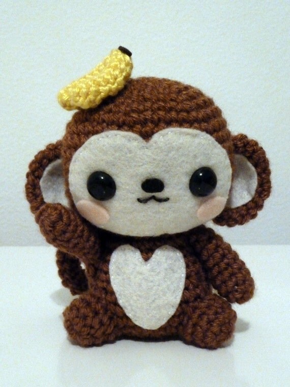 kawaii monkey plush