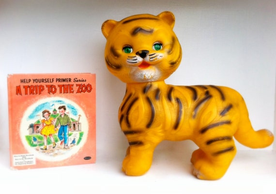 Cubby Vintage 1960s Squeaky Tiger Rubber Toy