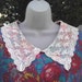 Sz 12 / 14 LACE COLLAR FLAPPER dress, Valentine Roses Dress, made in England