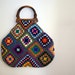 Crochet granny square bag