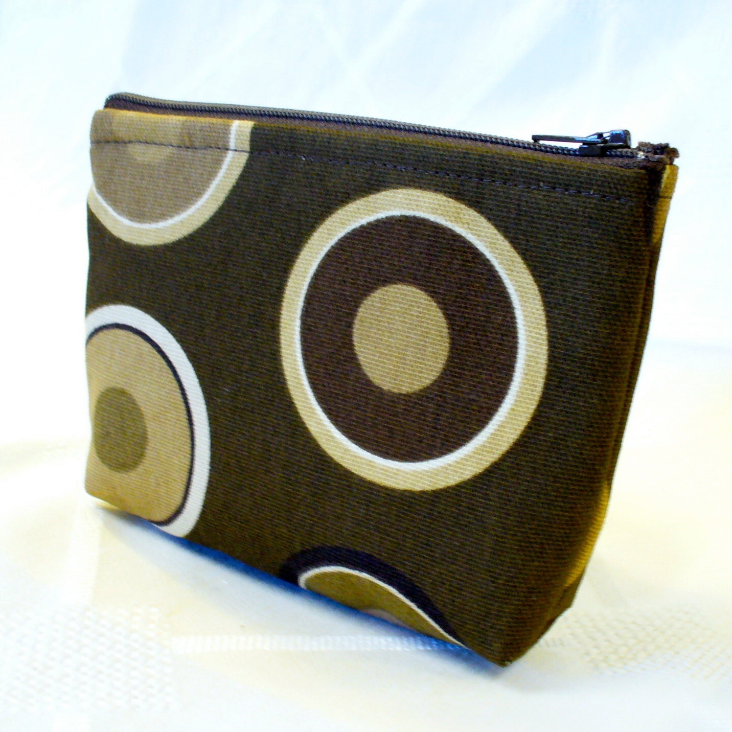 Bullseye Zipper Pouch Small Cosmetic Bag Make Up by