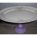 RESERVED for Cristol....repurposed Vintage Floral roses Ironstone Platter