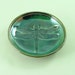 Dragonfly Bowl Handmade Ceramic Raku Pottery in Teal