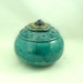 RAKU COIL POTTERY Lidded Jar Handmade Pottery