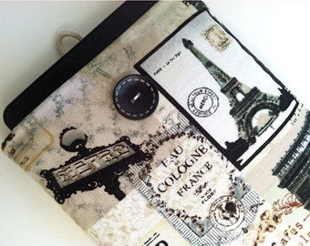 Kindle Case for Kindle Paperwhite, Kindle Oasis, Kindle Voyage, Kobo Touch, iPad Mini or other eReader, Parisian French Design Cover
