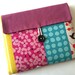 Pink iPad Case, iPad Cover, iPad Sleeve Padded Bag Clutch Flap Closure