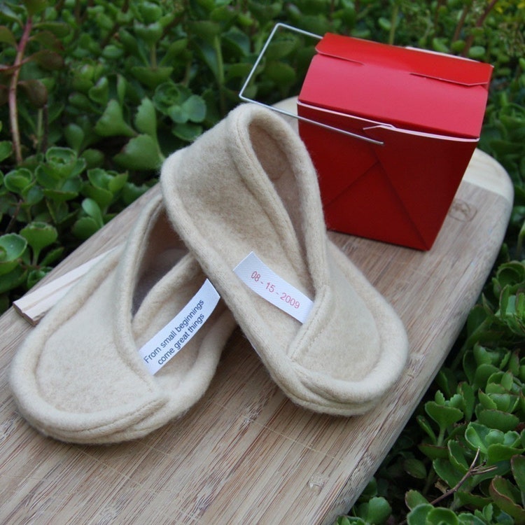 Fortune Cookie Baby Booties You Personalize by sushibooties Fortune Cookie Baby Booties You Personalize by sushibooties