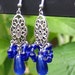 SALE --- Intriguing-intelligent royal blue earrings