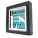 personalized monogram art- shadowbox made from recycled magazines, for weddings, first anniversary and graduation gifts