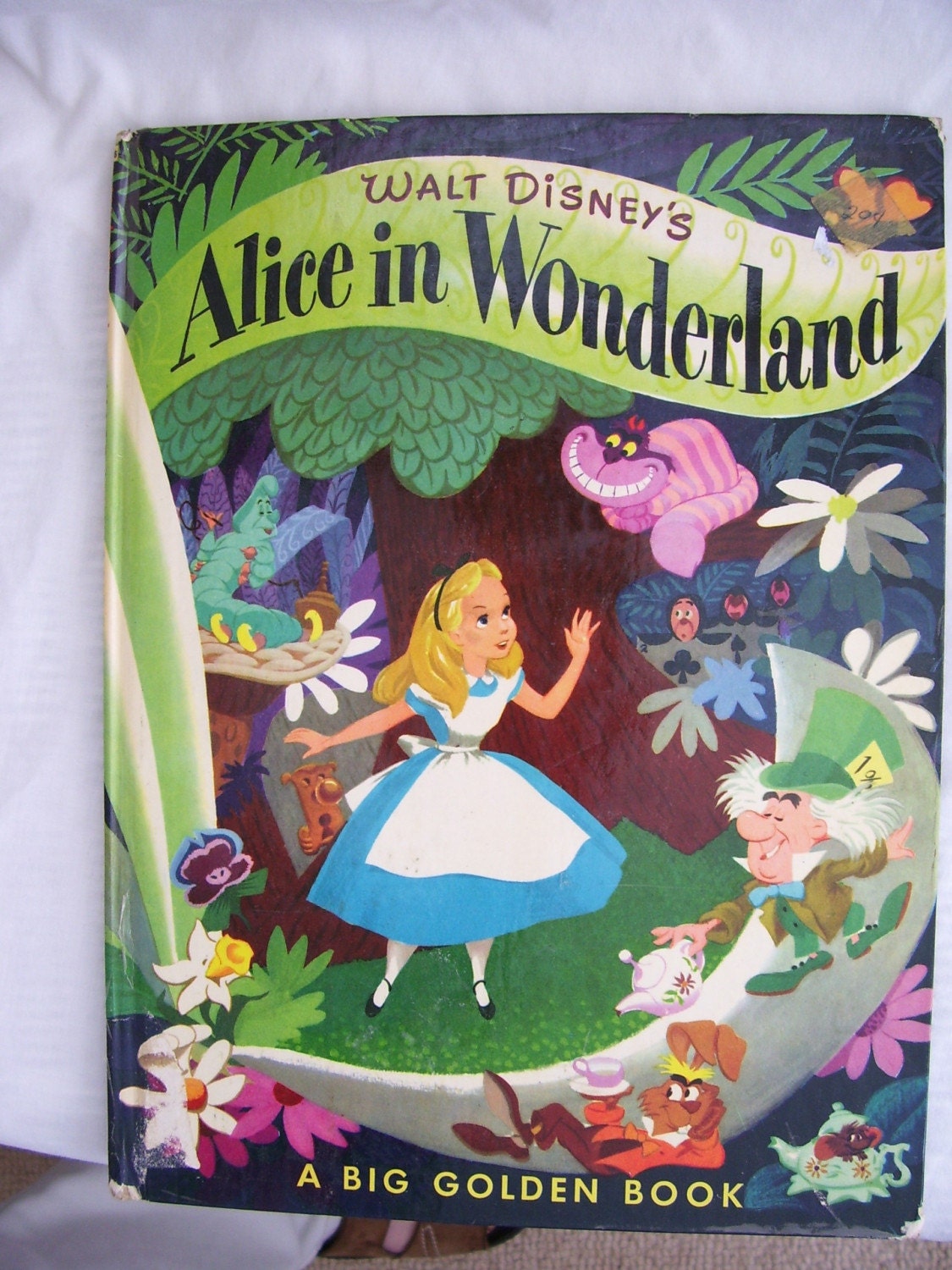 1951 BIG GOLDEN BOOK of Walt Disney's ALICE IN WONDERLAND