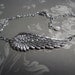 Anklet Silver ankle bracelet Angel Wing Fresh Water Pearl adjustable antiqued silver jewelry sale