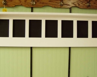 Wood Wall Shelf Message Board Display Rack 48"