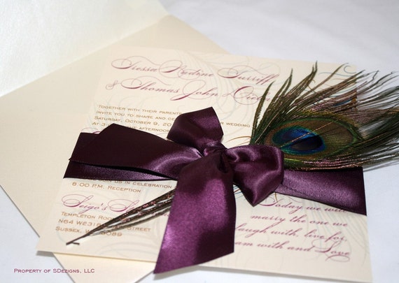 Invitations With Feathers 8