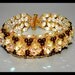 Chocolate and Diamonds - Bracelet with Swarovski crystals,pearls,seed beads
