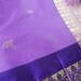 Indian sari fabric Amazing purple and lavender with gold weaving