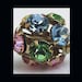 Vintage Swarovski Rhinestone Fireballs -10mm - Multi-Colored - (6)