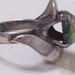 Vintage Mexican Sterling Silver Foil Art Glass Modernist Ring