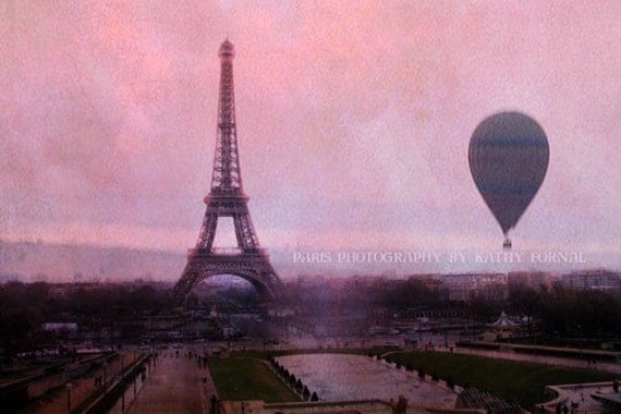 Paris Photography Baby Girl Nursery Decor Paris Pink Prints