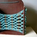 Vintage Teal And Brown Hammock Shelf