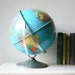Reserved for YUKA - Vintage 1960s Industrial Metal Globe