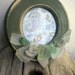 Artistic Round Sea Glass Frame Coastal Chic House Decor