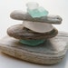 Small Sea Glass and Driftwood Sculpture No. 1 Coastal Inspired Fine Art