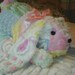 Patchwork Chenille Bedspread Easter Bunny-Plush