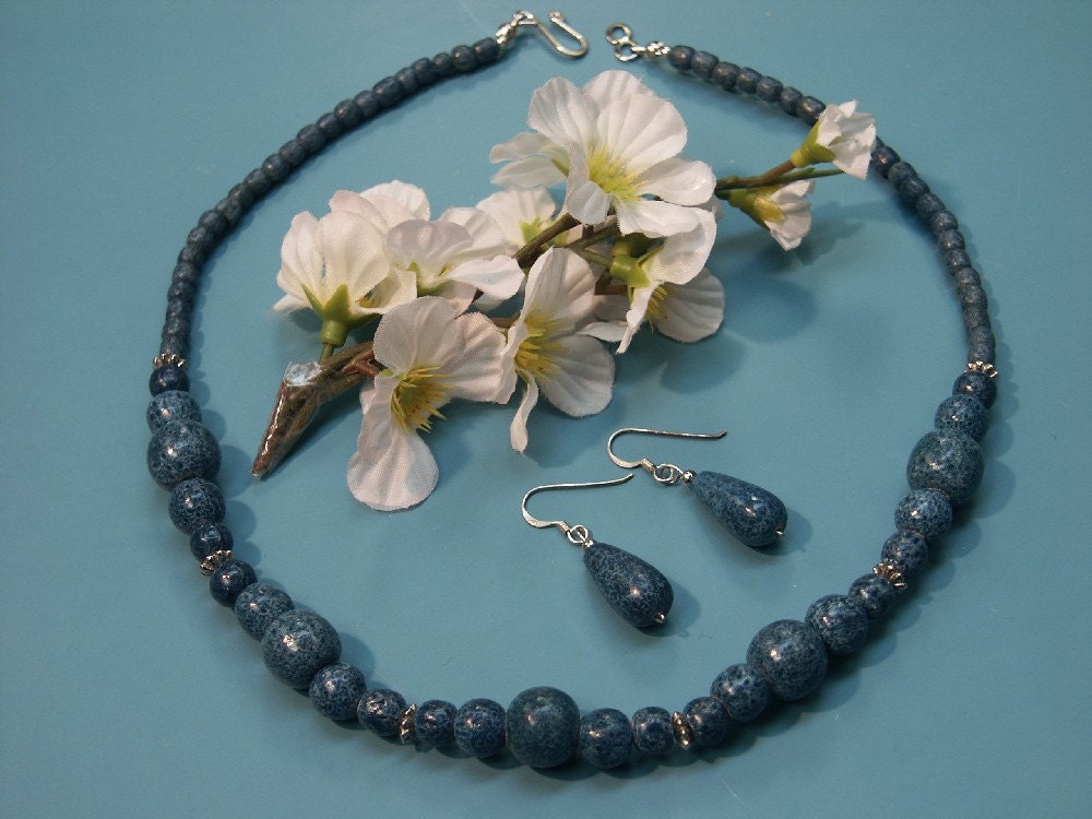 Rare beautiful handcrafted vintage 1970s unused natural dyed blue