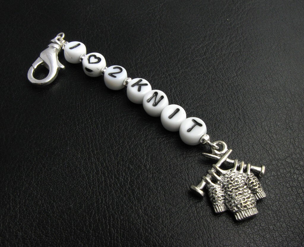 Removable Stitch Marker Knitting Stitch Marker I Love 2