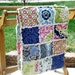 Crib Size Rag Quilt - Baby Blanket - Infant Bedding - Secret Garden Fabric - MADE TO ORDER - Last One