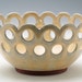 Creamy Yellow Lace/ Fruit/ Bread Bowl - Sunny Summer Sale - 20% off with coupon code SUMMER20