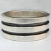 Double Ray - Sterling Silver Mens Ring