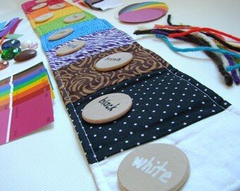 Sensory Color Sorting Playset - Montessori and Waldorf Inspired Color and Sensory Learning Materials