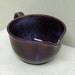 Pretty Purple Blue Small Porcelain Handled Mixing Bowl
