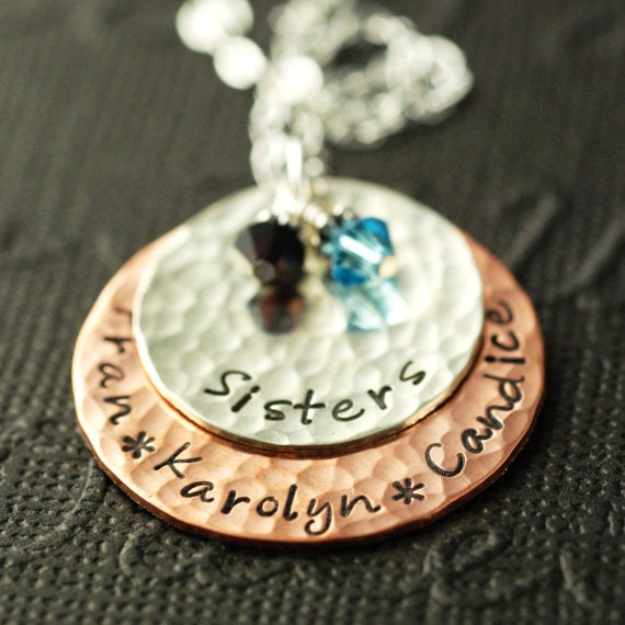 Personalized Sister GIfts Sister Necklace Gift for Sister