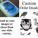 On SALE till Feb 18 Full Sheet Sepia Decals for Glass Fusers (8 X 10.5 printable area)