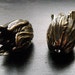 Flower Bead Cap BRASS 3 Blooming Tulip Pendant Floral Petals AS-BB78-11