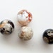 RESERVED for Cathy 2 Crab Fire Agate Stone Beads 14mm Faceted Rounds The rest of the beads in stock