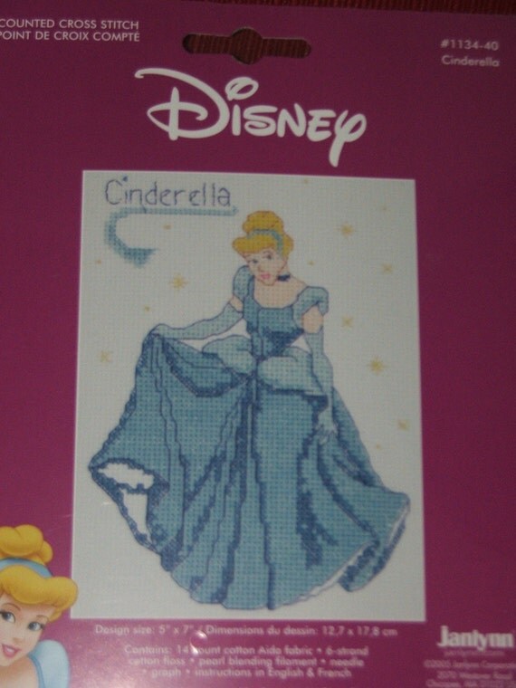 Cinderella Cross Stitch Kit by AMomsGift on Etsy