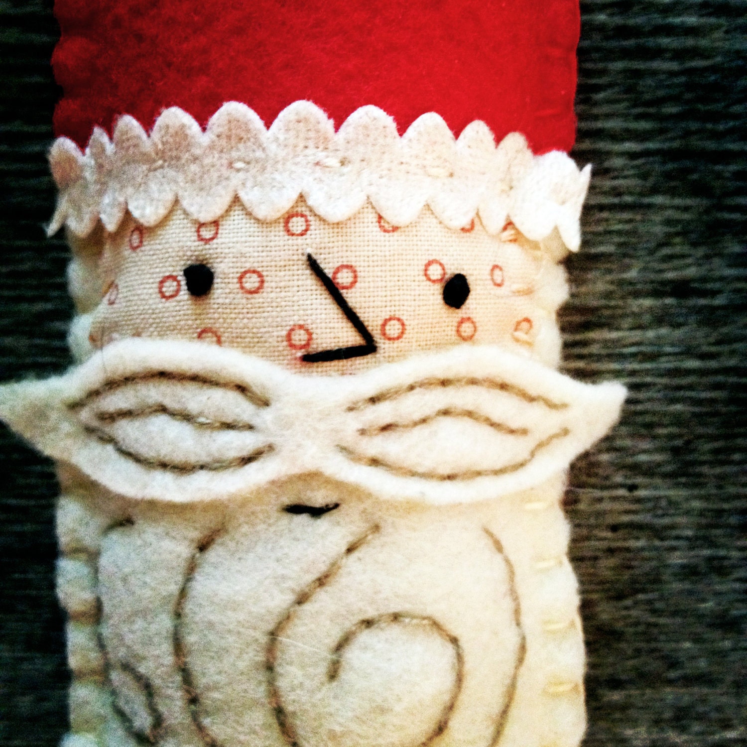 Vintage Inspired Felt Santa