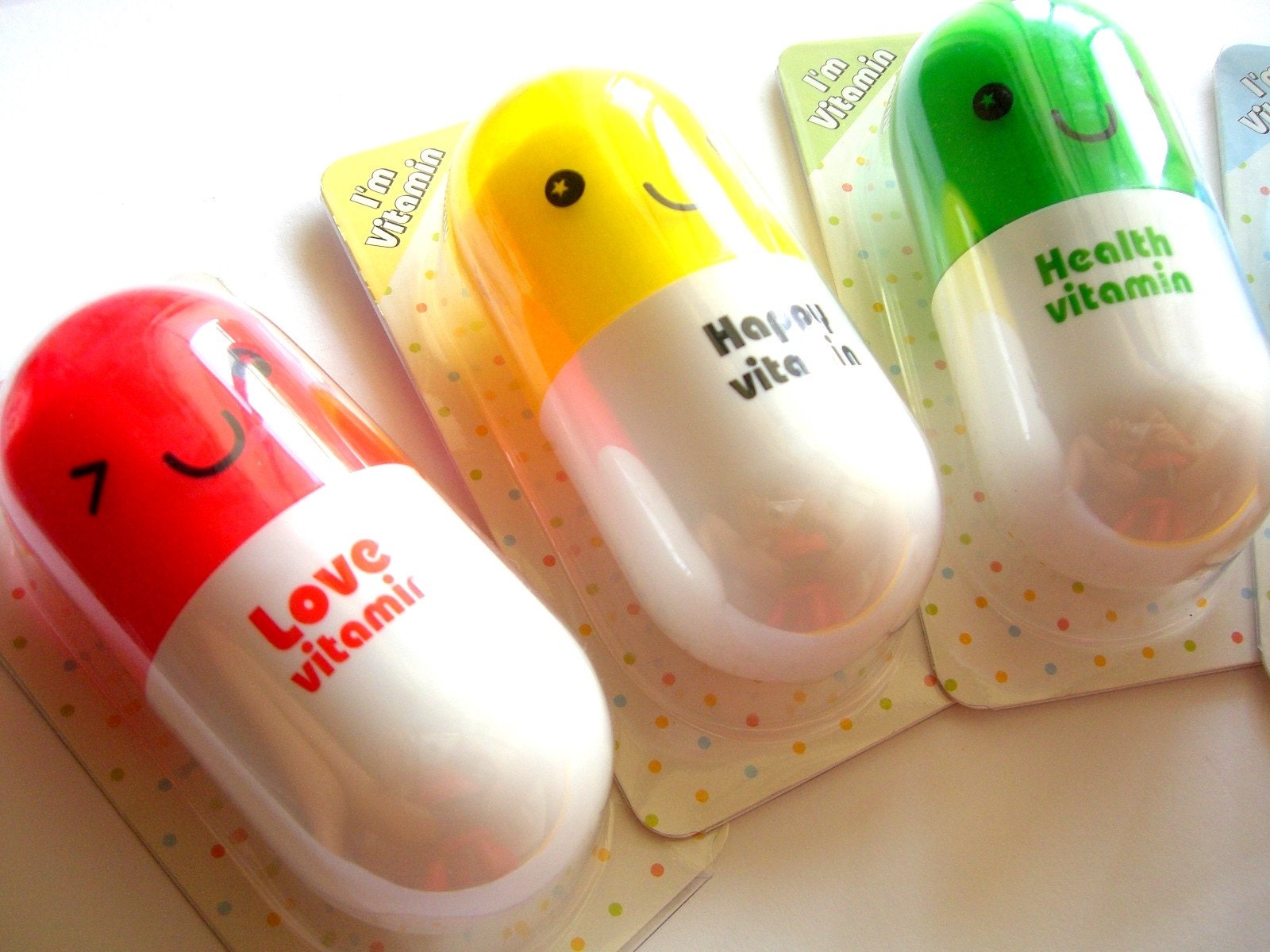 Kawaii Love Vitamin Capsule Case with Hand Towel by LittleBlueSky