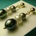 Pearl Stack Earrings / Freshwater pearl dangle stud earrings for your fabulous jewelry collection