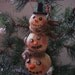 Snowball Cotton Batting Christmas Ornament Named Snow Pole