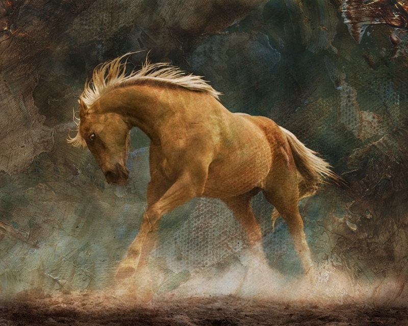 Wild Palomino Horse Fine Art Print